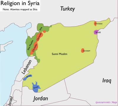Syria Religion Map Apa Sebenarnya Berlaku Di Syria? 